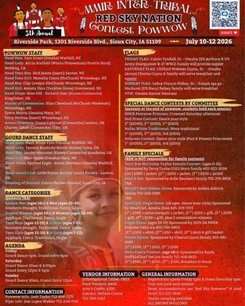 5th Annual Red Sky Nation MMIR Inter-Tribal Contest Pow Wow 2026