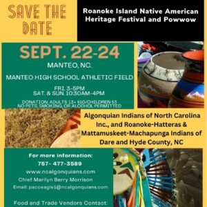 Roanoke Island Native American Heritage Festival and Pow Wow 2023