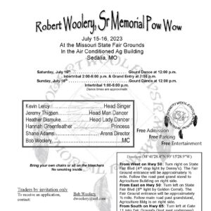 Robert Woolery Sr. Memorial Pow Wow 2023