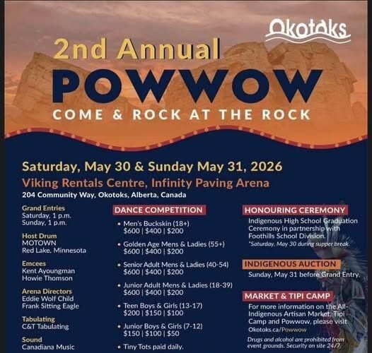 Okotoks 2nd Annual Pow Wow 2026