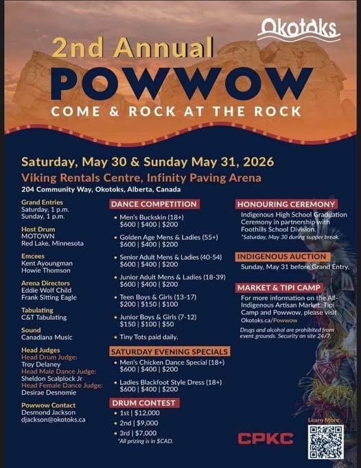 Okotoks 2nd Annual Pow Wow 2026