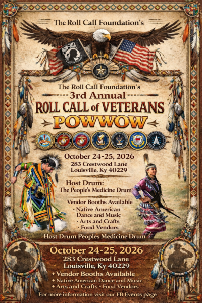 3rd Annual Roll Call of Veterans Pow Wow 2026