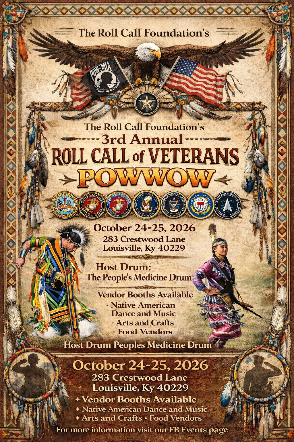 3rd Annual Roll Call of Veterans Pow Wow 2026