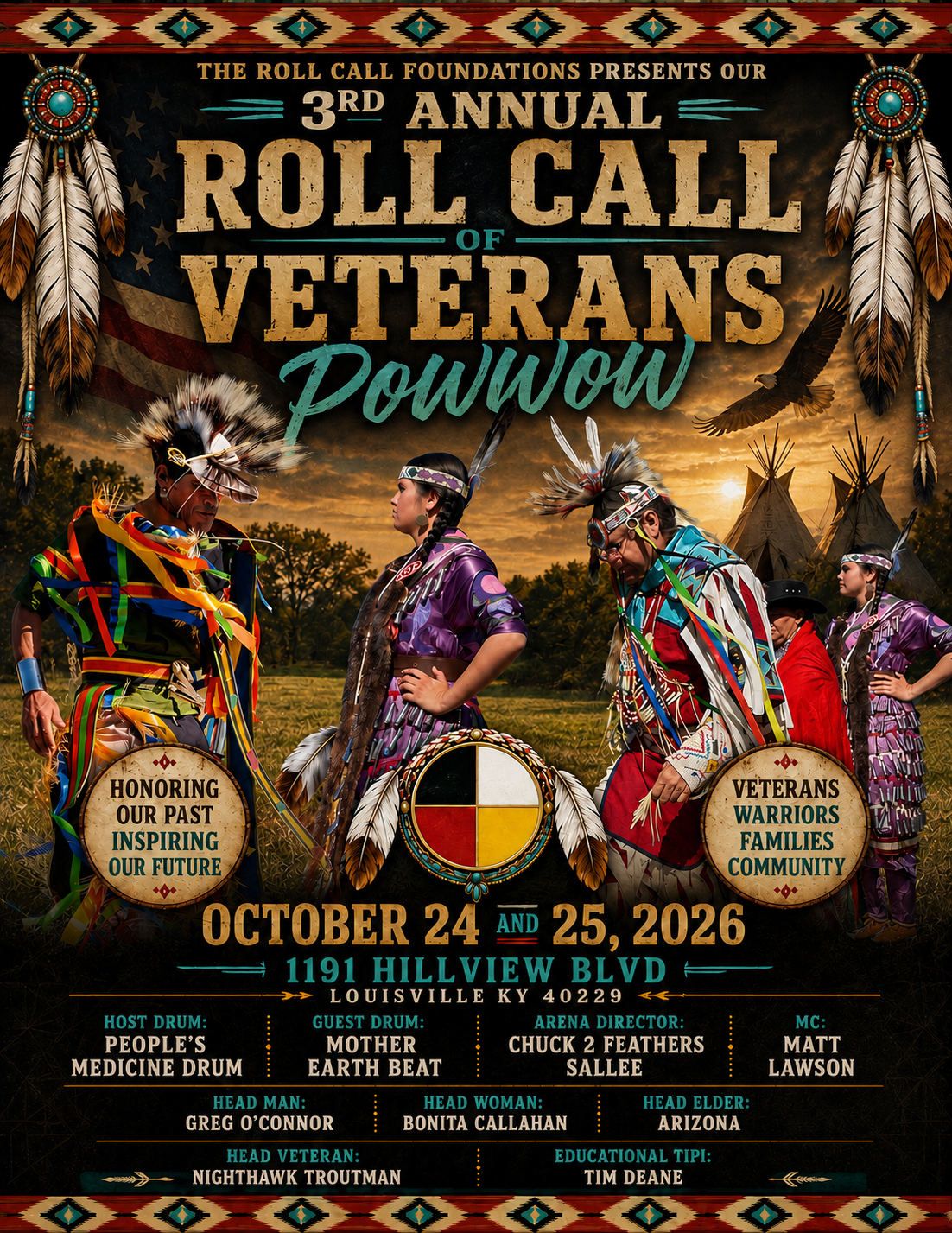 3rd Annual Roll Call of Veterans Pow Wow 2026