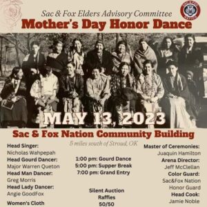 Sac & Fox Elders Advisory Committee Mother's Day Honor Dance 2023