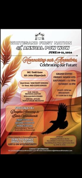Whitesand First Nation 41st Annual Pow Wow 2026