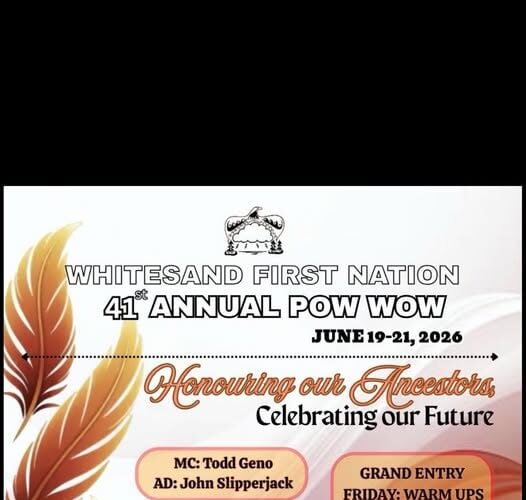 Whitesand First Nation 41st Annual Pow Wow 2026