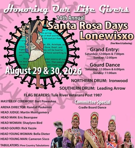 24th Annual Santa Rosa Days Pow Wow & Gathering 2026