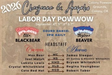 Cheyenne and Arapaho Labor Day Pow Wow 2026