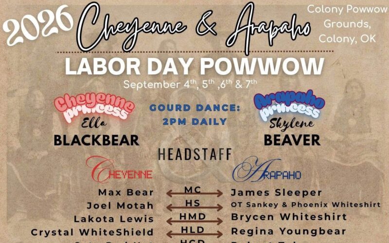 Cheyenne and Arapaho Labor Day Pow Wow 2026