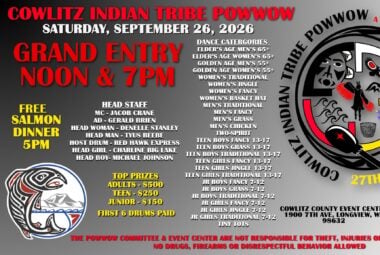 27th Annual Cowlitz Tribe Pow Wow 2026