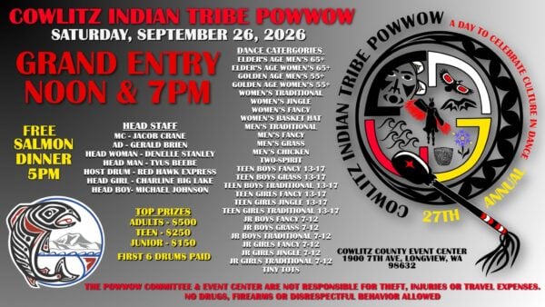 27th Annual Cowlitz Tribe Pow Wow 2026