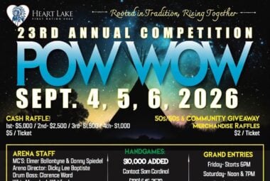 Heart Lake First Nation 23rd Annual Competition Pow Wow 2026