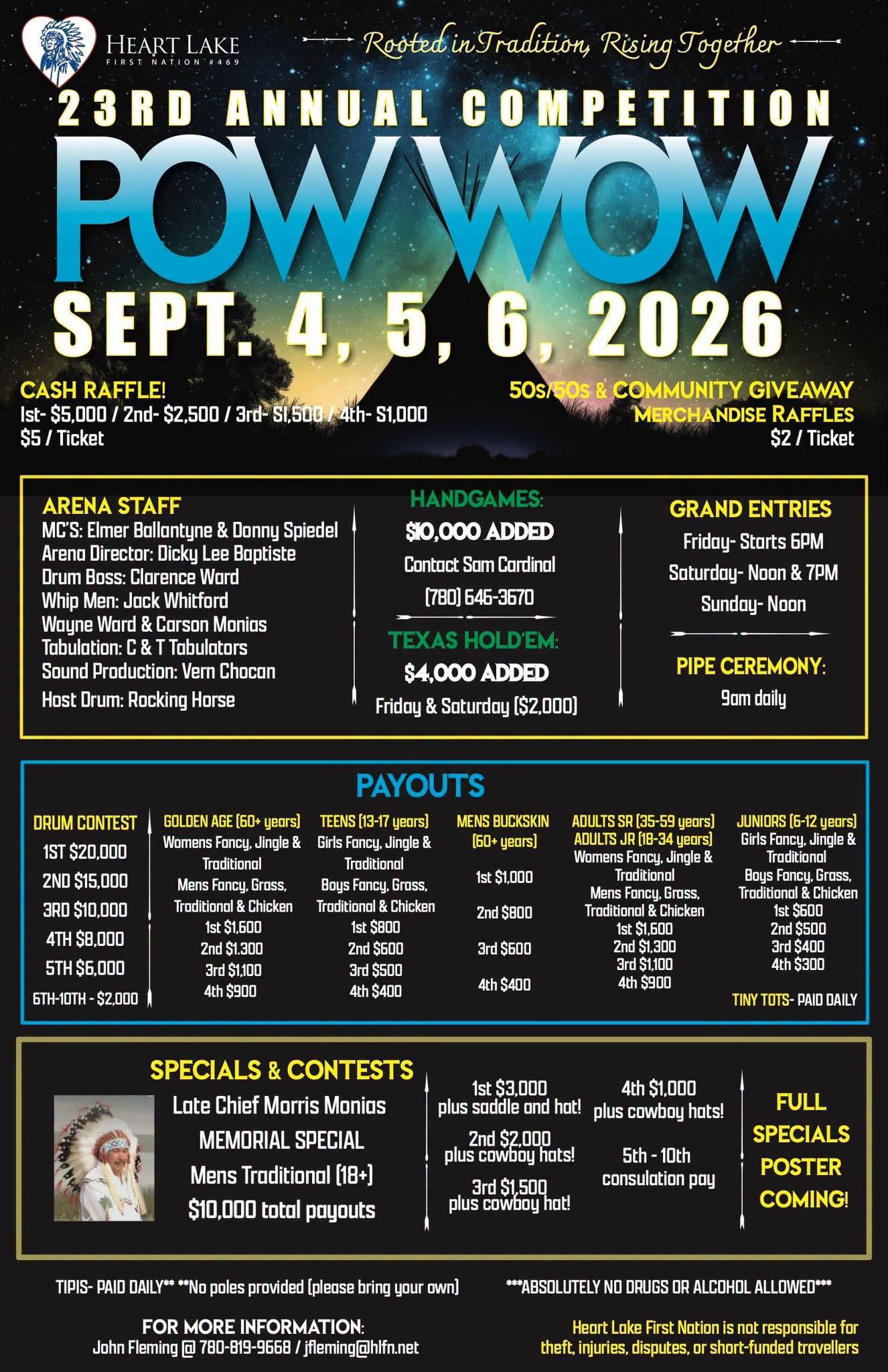 Heart Lake First Nation 23rd Annual Competition Pow Wow 2026