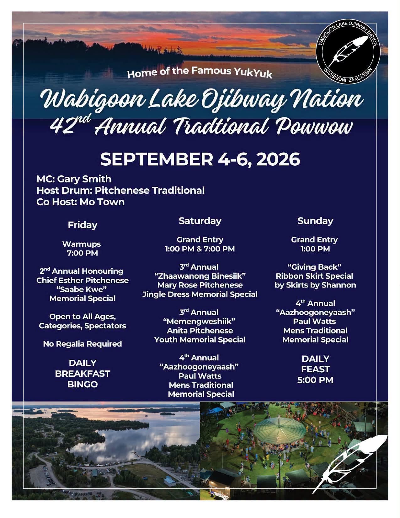 Wabigoon Lake Ojibway Nation 42nd Annual Traditional Pow Wow 2026