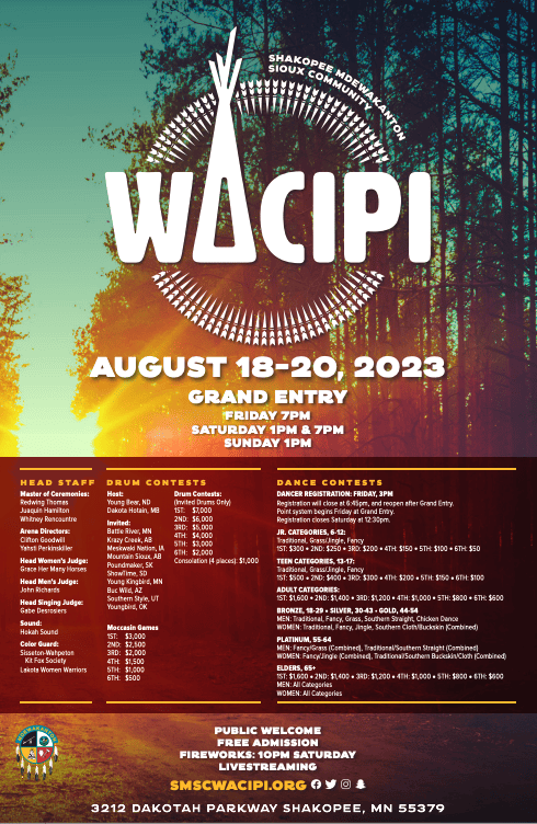 Shakopee Mdewakanton Sioux Community Wacipi 2023