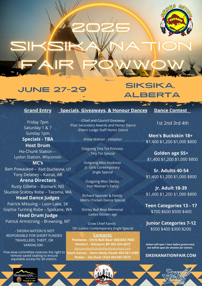 Siksika Nation Fair Pow Wow 2025