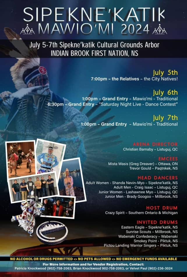 Sipekne Katik Mawio Mi 2024 Pow Wow Calendar