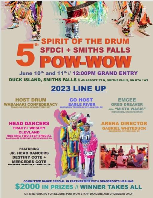 5th Spirit of the Drum SFDIC & Smith Falls Pow Wow 2023