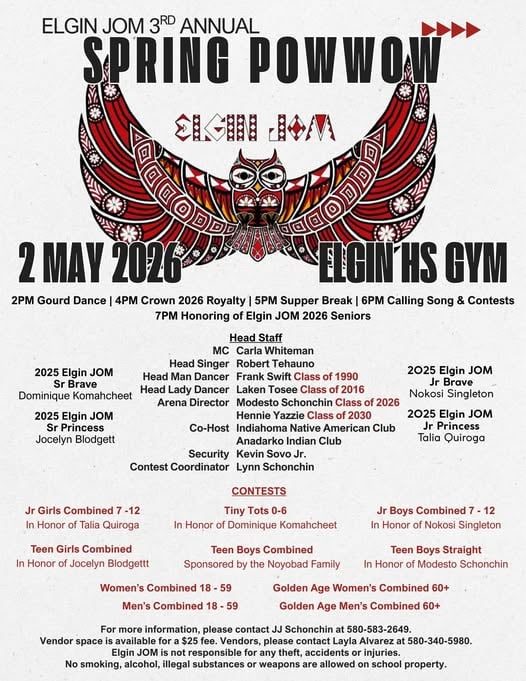 Elgin JOM 3rd Annual Spring Pow Wow 2026