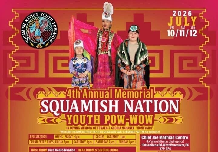 4th Annual Memorial Squamish Nation Youth Pow Wow 2026