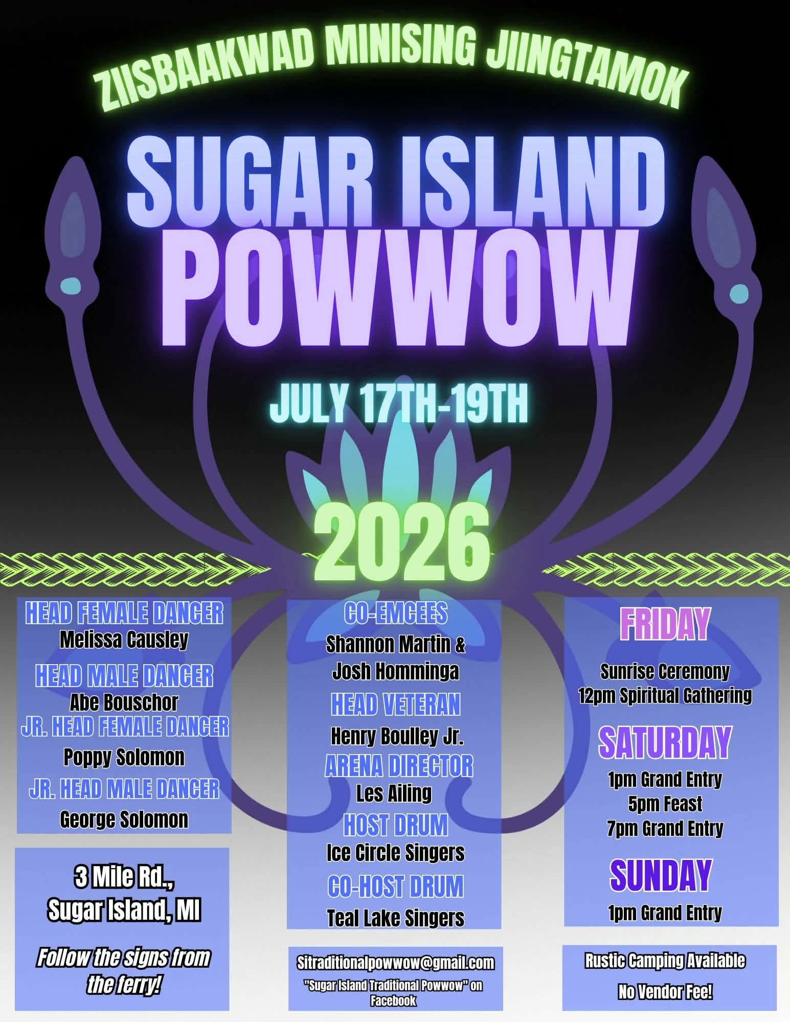 Sugar Island Pow Wow 2026