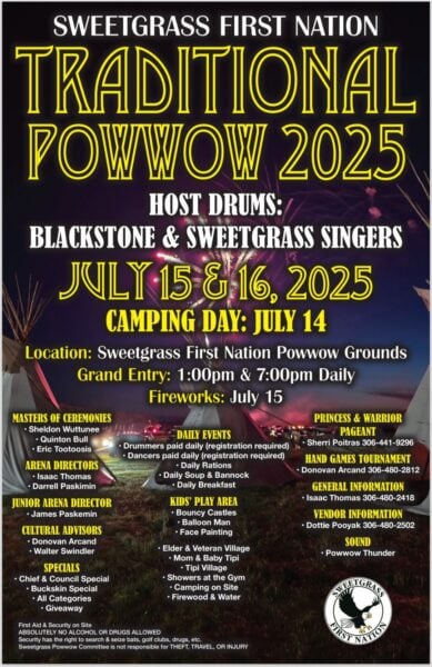 Sweetgrass First Nation Traditional Pow Wow 2025