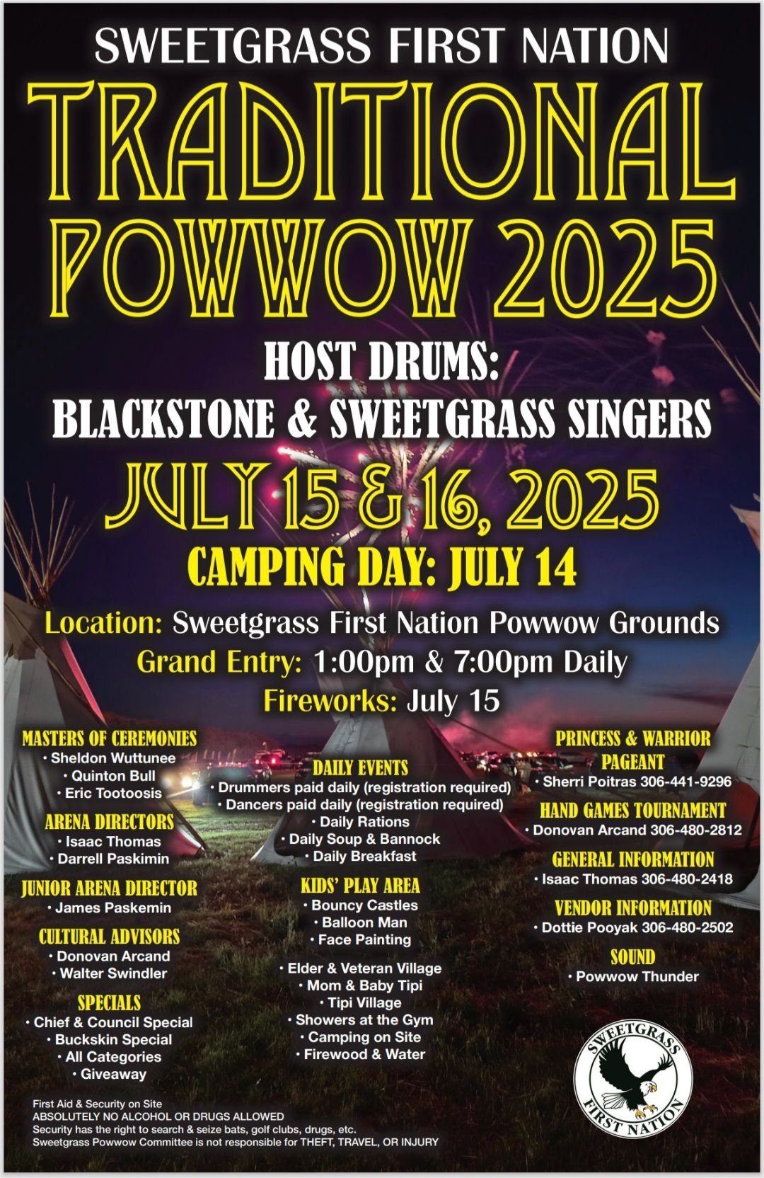 Sweetgrass First Nation Traditional Pow Wow 2025