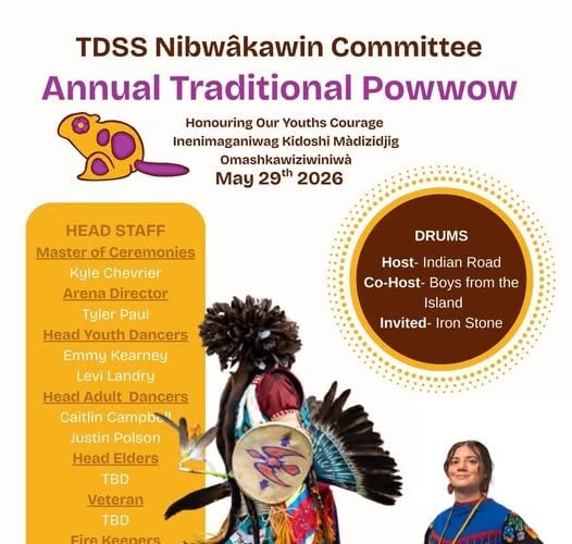 TDSS Nibwâkawin Committee Annual Traditional Pow Wow 2026