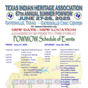 Texas Indian Heritage Association 67th Annual Summer Pow Wow 2025