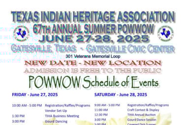Texas Indian Heritage Association 67th Annual Summer Pow Wow 2025