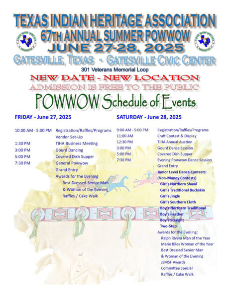 Texas Indian Heritage Association 67th Annual Summer Pow Wow 2025