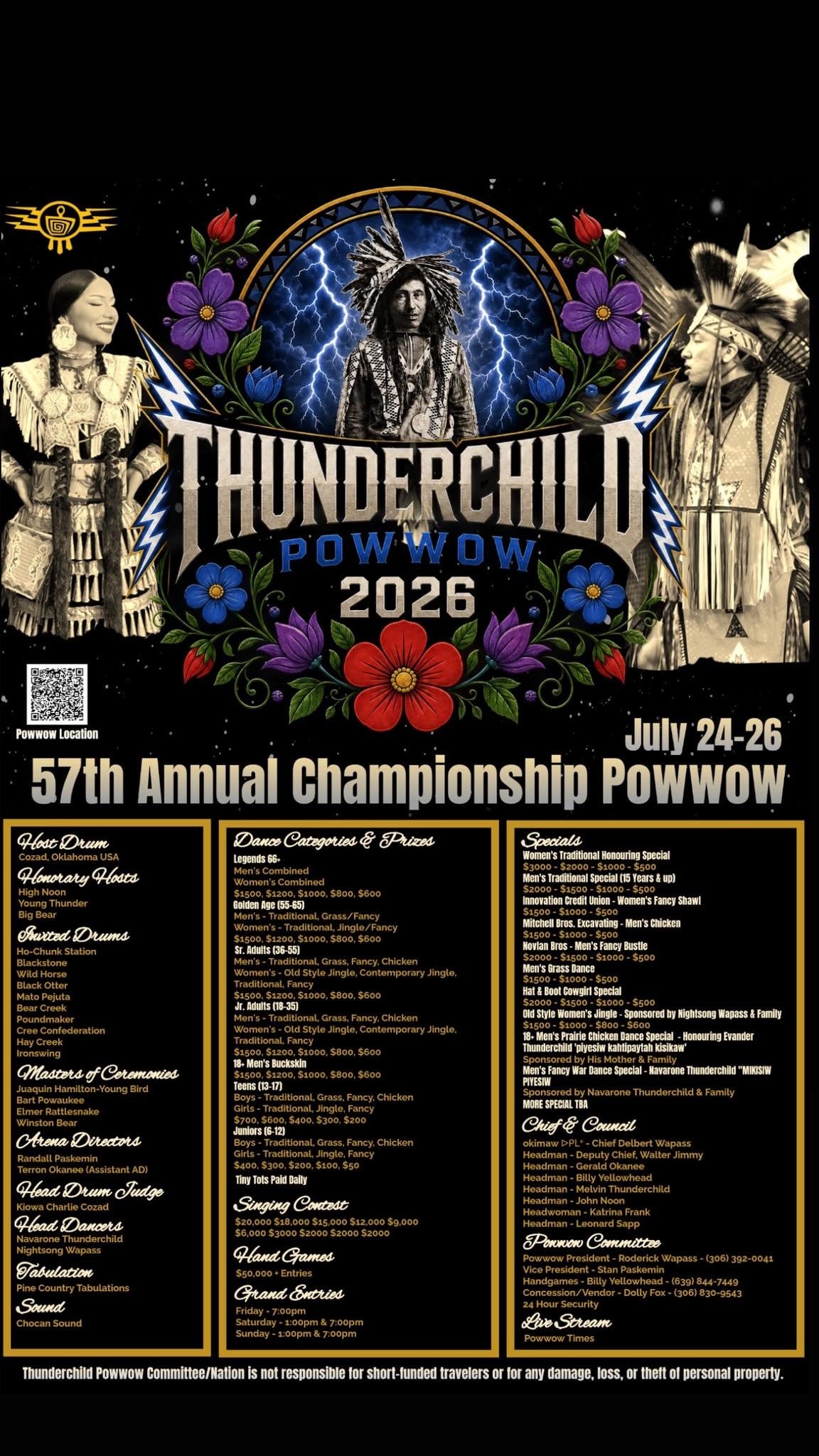 57th Annual Thunderchild First Nation Pow Wow 2026