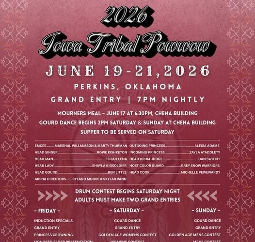 Iowa Tribal Pow Wow 2026