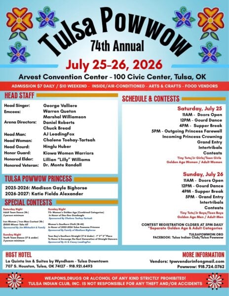 74th Annual Tulsa Pow Wow 2026