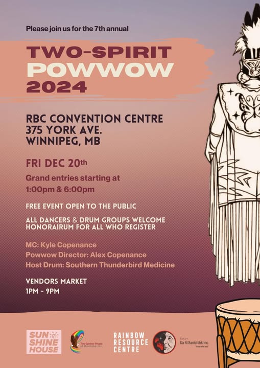7th Annual Two-Spirit Pow Wow 2024 (Winnipeg, MB)