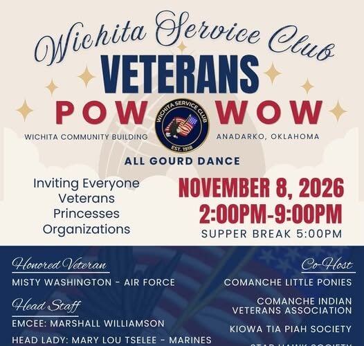 Wichita Service Club Veterans Pow Wow 2026