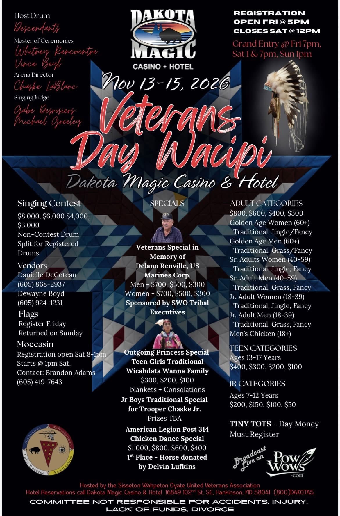 Veterans Day Wacipi - Dakota Magic Casino 2026