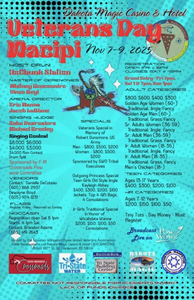 Dakota Magic Casino & Hotel Veterans Day Wacipi 2025