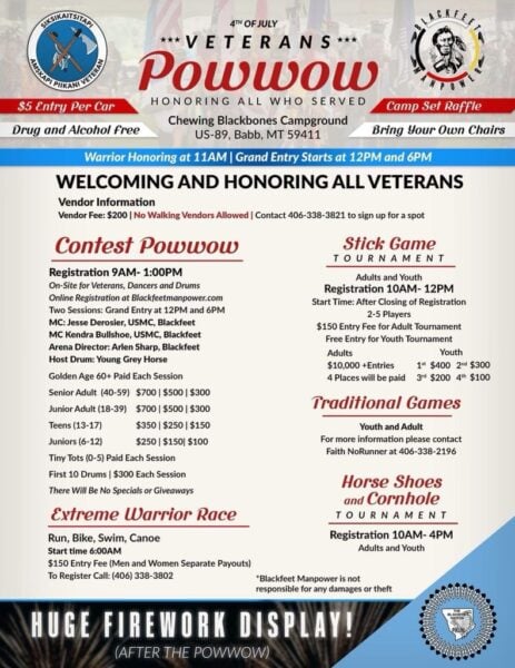 4th of July Veterans Pow Wow 2024 (Babb, MT)