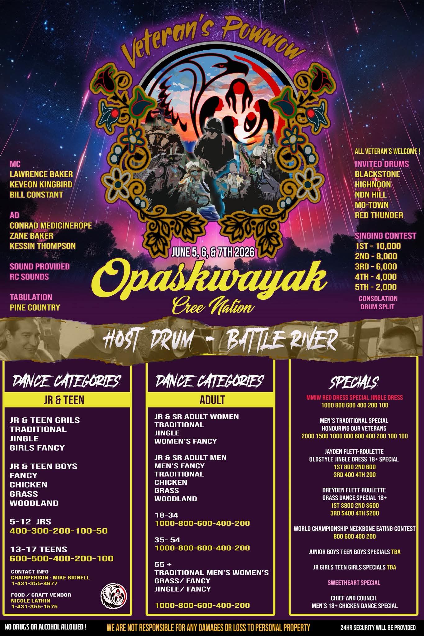 Opaskwayak Cree Nation Veteran's Pow Wow 2026