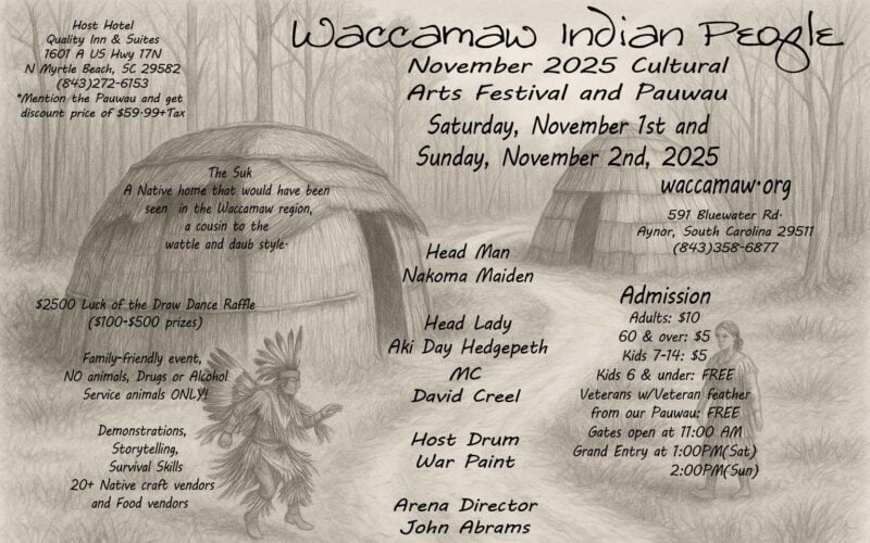 33rd Annual Waccamaw Indian People Cultural Arts Festival & Pauwau 2025