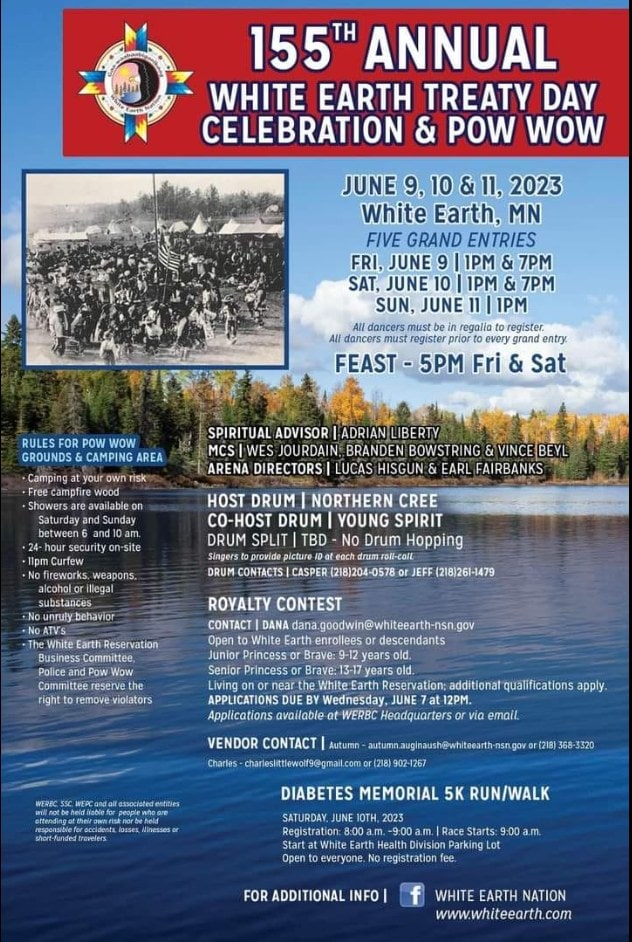 155th Annual White Earth Treaty Day Celebration & Pow Wow 2023